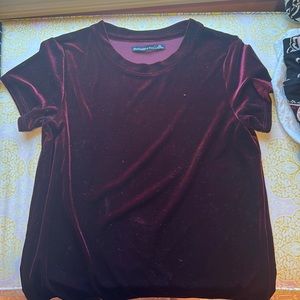 Abercrombie and Fitch Marron velvet top